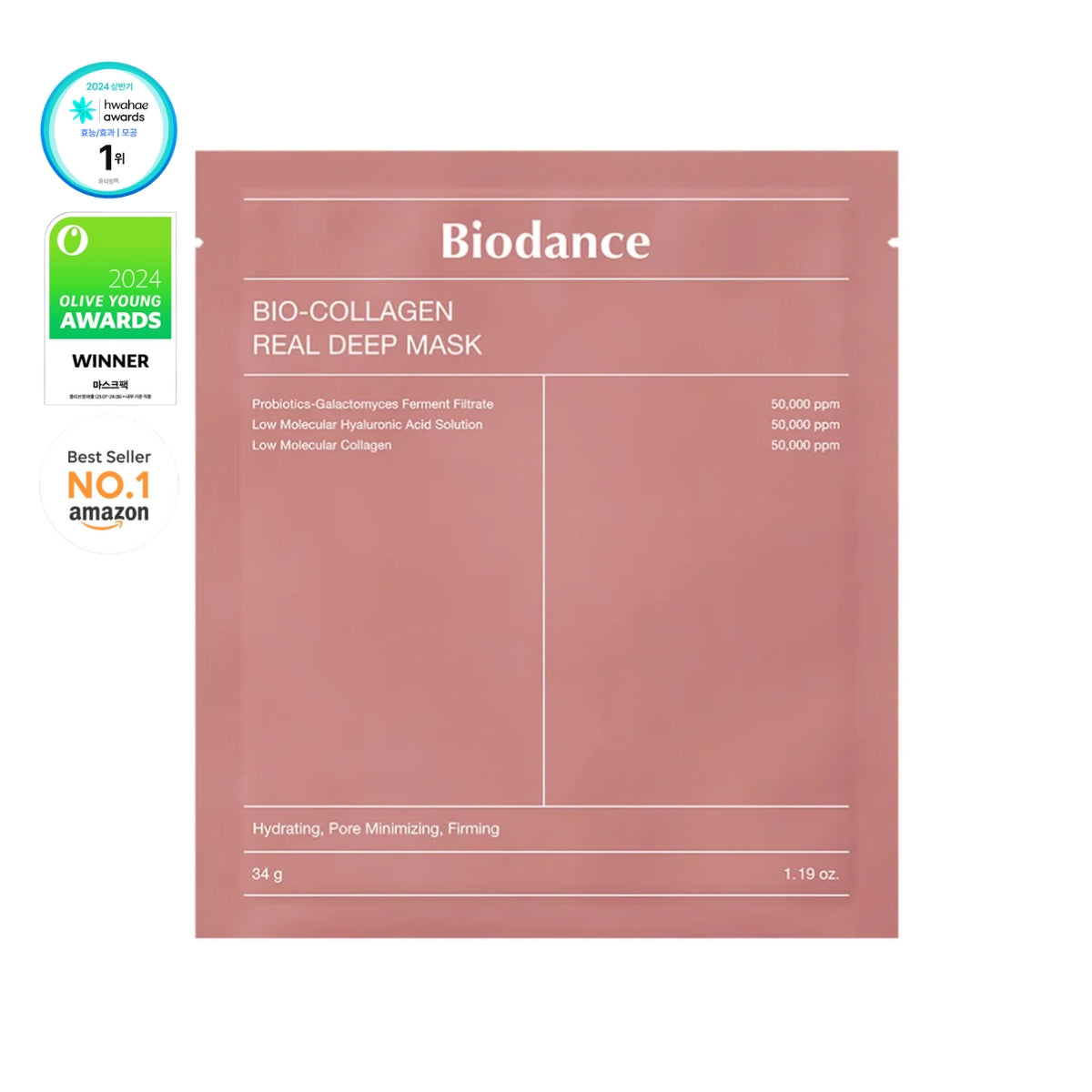 Bio Collagen Real Deep Mask – Mascarilla Hidrogel Colágeno BIODANCE 33g