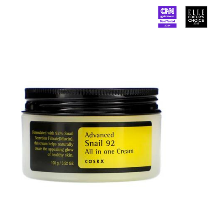 Hidratante facial con baba de caracol, todo en uno