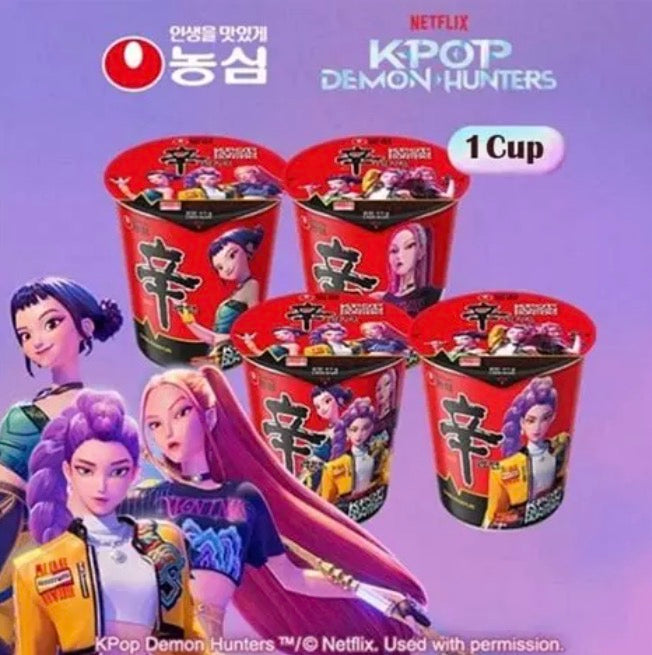 Cup Demon Hunters Ramen Picante Nongshim Cup - Formato vaso 68g