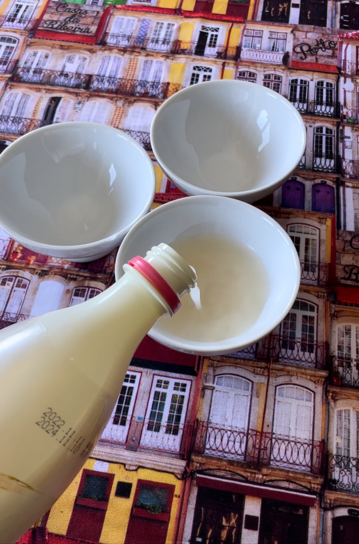Makgeolli sabor melocotón - bebida coreana de arroz - incluye cuenco