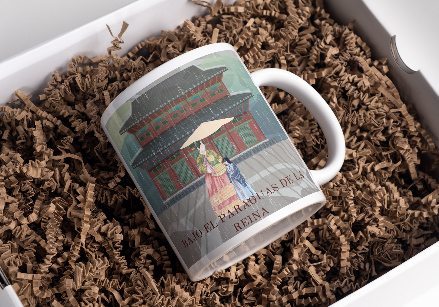 Taza, Vaso o Termo kdrama "Bajo el paraguas de la reina"