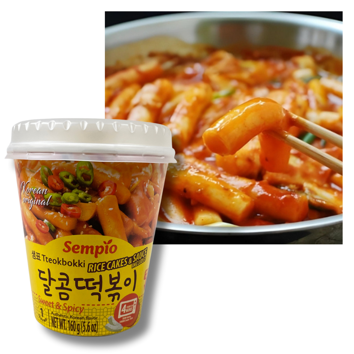 Tteokbokki coreano dulce/picante instantáneo - Sempio