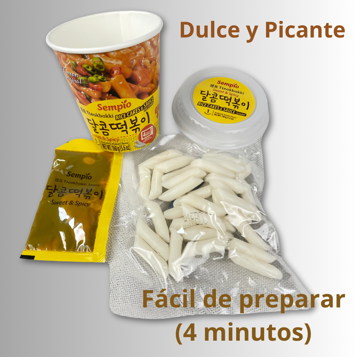 Tteokbokki coreano dulce/picante instantáneo - Sempio