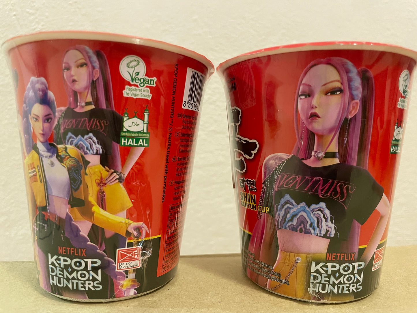 Vaso de ramen instantáneo K-pop Demon Hunters