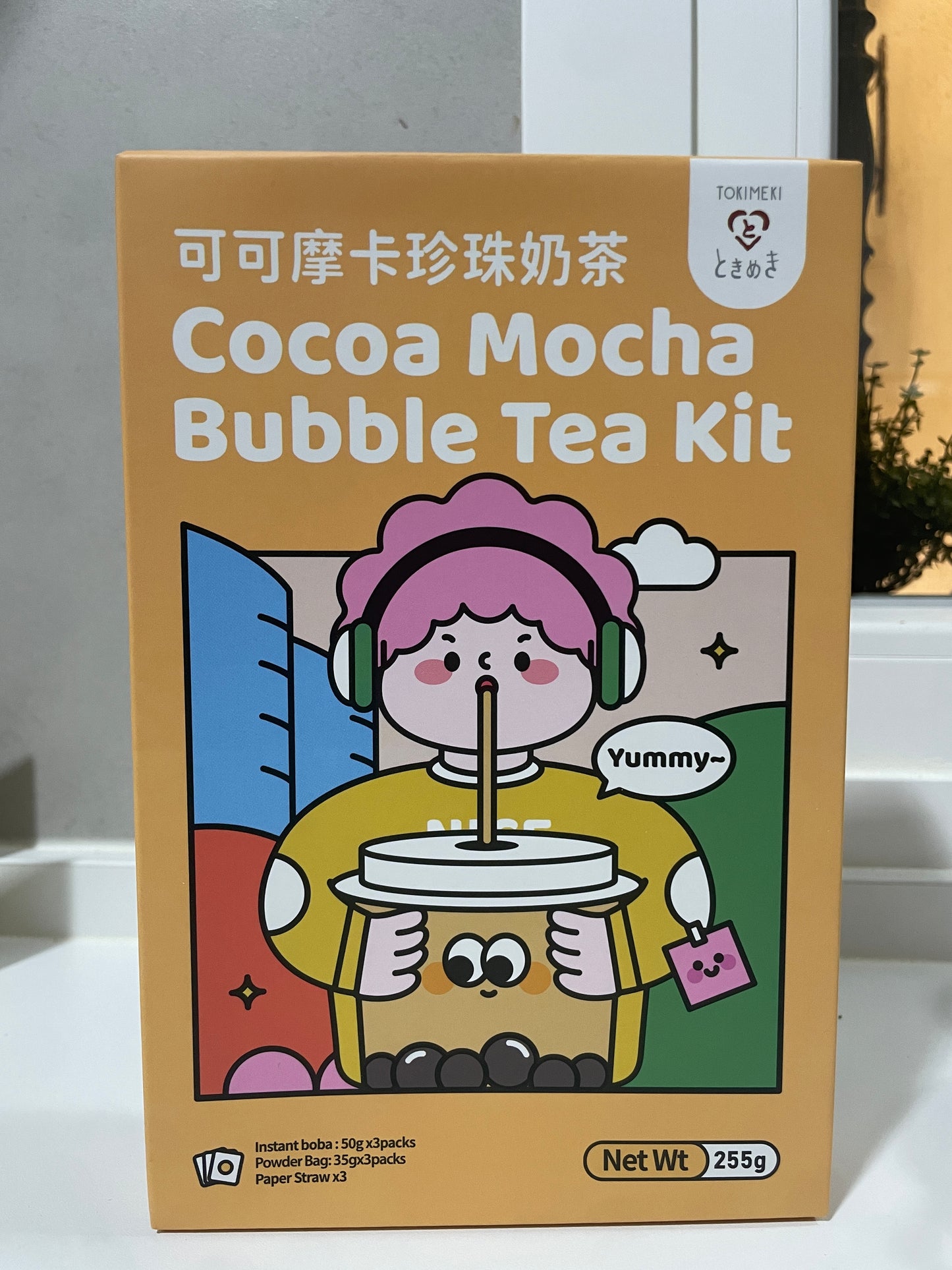 Kit bebida chocolatada con bolitas de tapioca - Boba Moca - Bubble tea