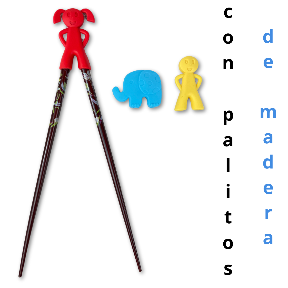 Pinzas para palitos para niños / aprender a comer con palillos