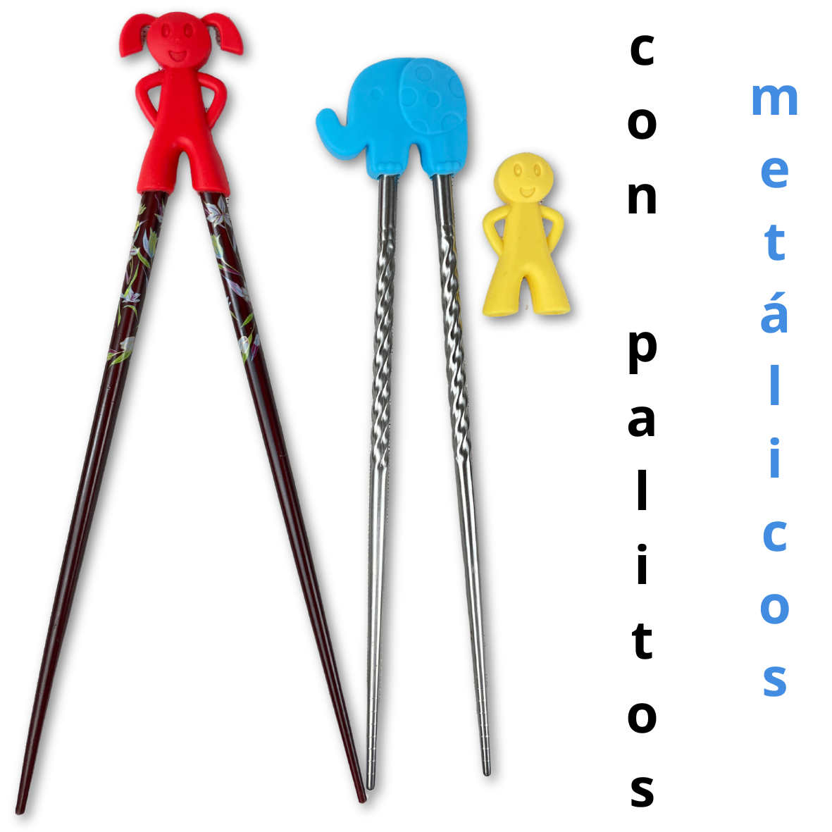 Pinzas para palitos para niños / aprender a comer con palillos