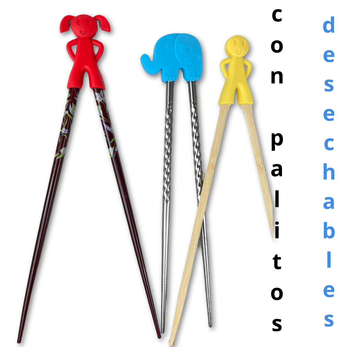 Pinzas para palitos para niños / aprender a comer con palillos